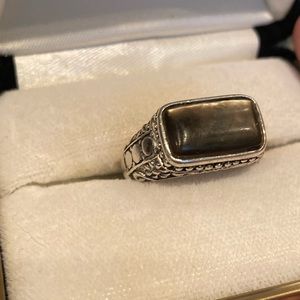 Retired Premier Designs mother of pearl ring
